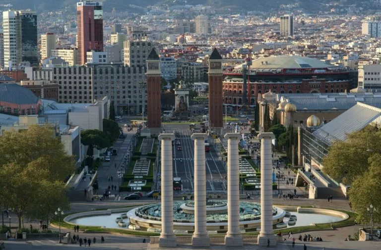 City of Barcelona from a distance